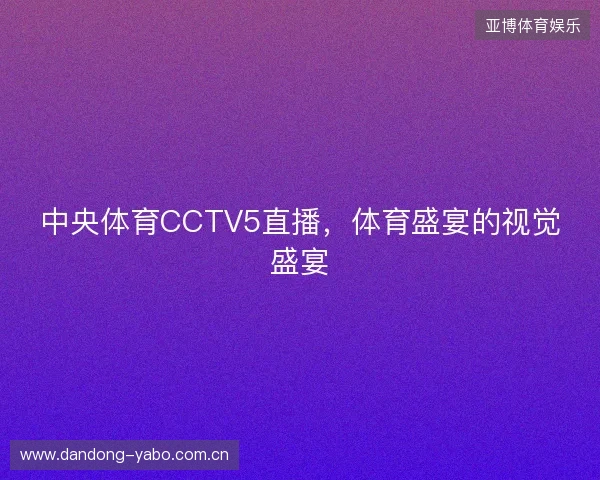 中央体育CCTV5直播，体育盛宴的视觉盛宴